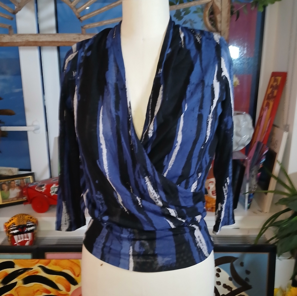 Vintage Kenneth Cole New York Mesh Blouse Size Small